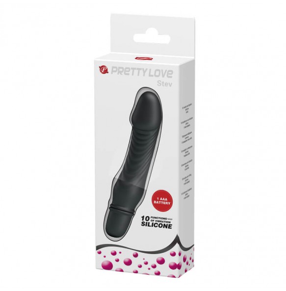 PRETTY LOVE - Dazzle Pleasure Stick Vibrator G-Spot Massage (Battery - Black)